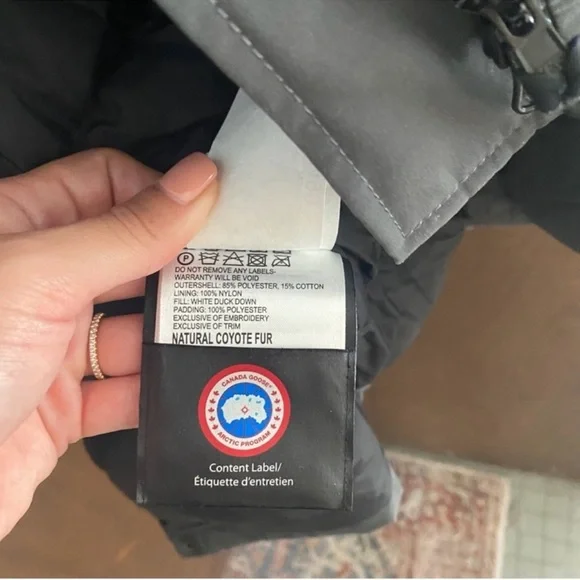 Canada Goose Winter Parka with Fur Trim - Picture 7 of 9